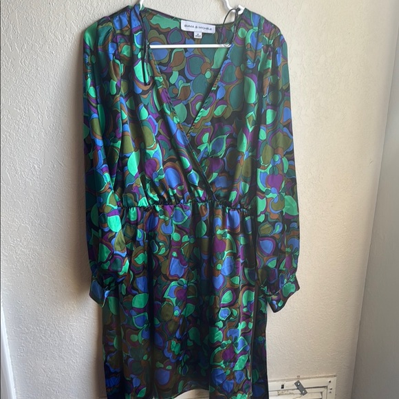 Emma &Michele.  Multicolor Wrap Dress - Picture 1 of 5